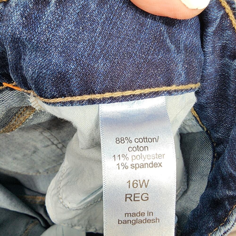 Maurices Jeans 16W Classic Flare Mid Rise Stretch Denim Dark Wash 38x30 NWT - Picture 11 of 16